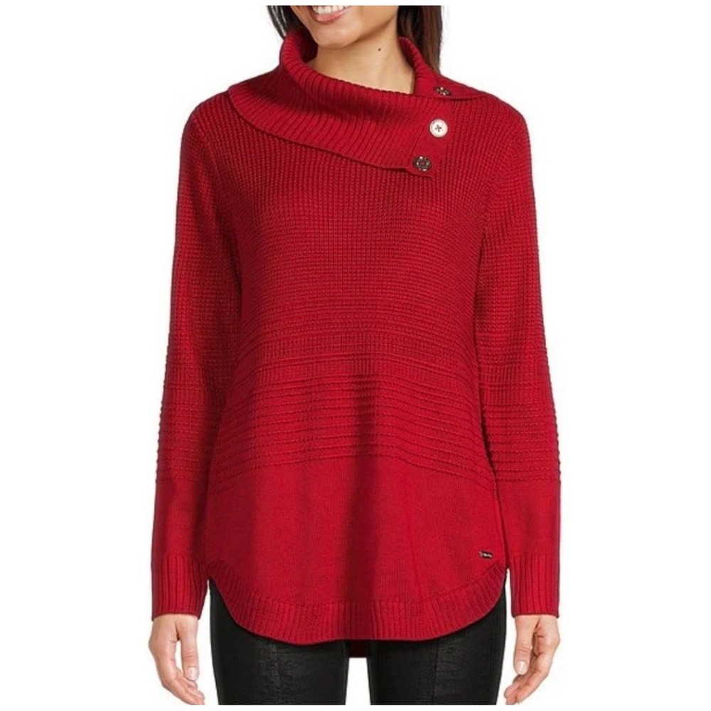 Calvin Klein Red Knit Sweater – Size Large